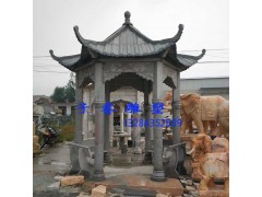 庭院戶外公園裝飾石雕涼亭走廊雕塑