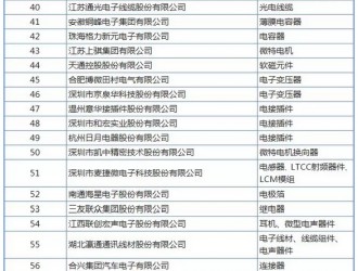 2018年中國電子元件百強企業(yè)
