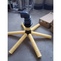 樹脂桶法蘭布水器,上下集散,六爪,八爪布水器,黑二通