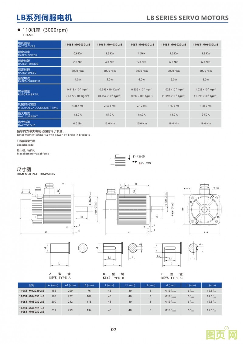 5-LB series 110ST servo motor 華大伺服電機(jī) 110法蘭系列增量式電機(jī)