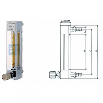 適用于微小流量DK800型玻璃轉(zhuǎn)子流量