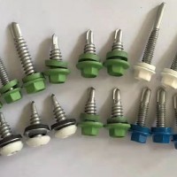 烤漆 涂層 六角 屋面 墻面  縫合釘 鉆尾 象牙白 灰白