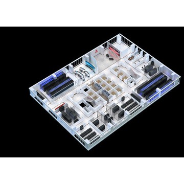 某煙草公司信息化機(jī)房效果圖制作|北