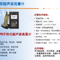 高動(dòng)態(tài)響應(yīng)便攜式超聲波流量計(jì)DCT1288